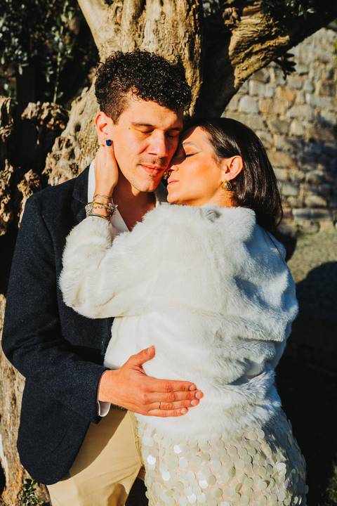 Ensaio de casal Vanessa e Thiago no Jardim do Palácio de Cristal - Porto'