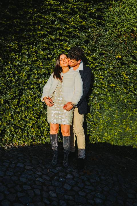 Ensaio de casal Vanessa e Thiago no Jardim do Palácio de Cristal - Porto'