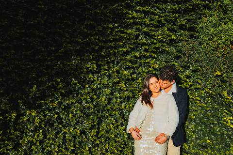 Ensaio de casal Vanessa e Thiago no Jardim do Palácio de Cristal - Porto'