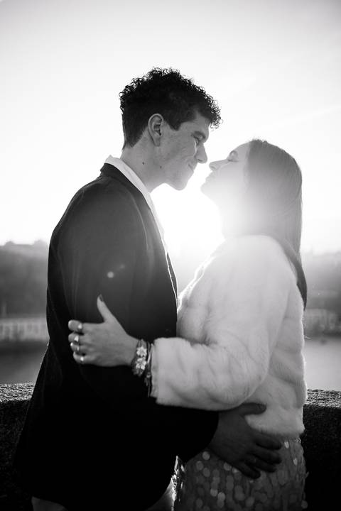 Ensaio de casal Vanessa e Thiago no Jardim do Palácio de Cristal - Porto'