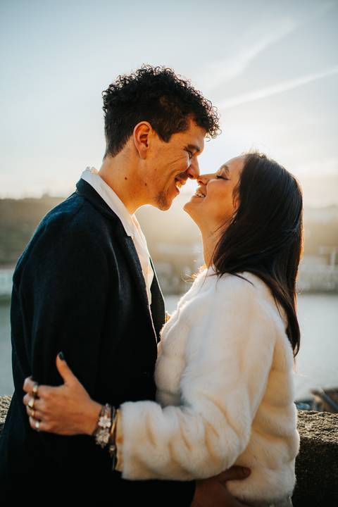 Ensaio de casal Vanessa e Thiago no Jardim do Palácio de Cristal - Porto'