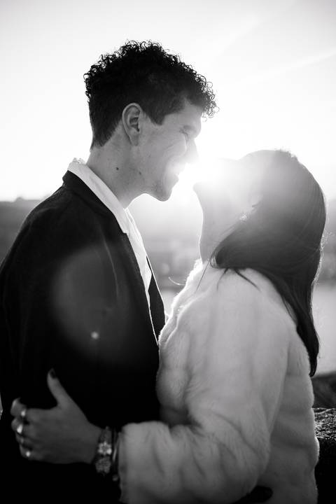 Ensaio de casal Vanessa e Thiago no Jardim do Palácio de Cristal - Porto'