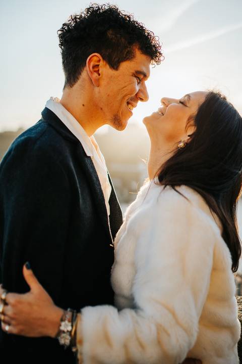 Ensaio de casal Vanessa e Thiago no Jardim do Palácio de Cristal - Porto'