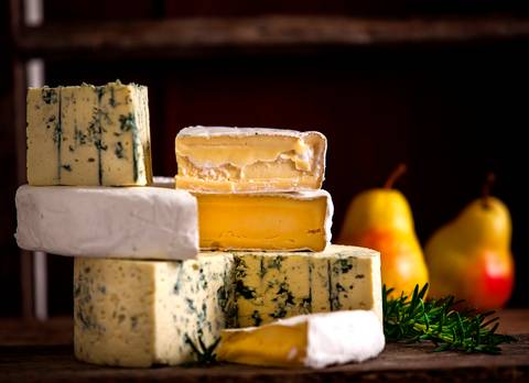 queijos finos, gorgonzola - brie'