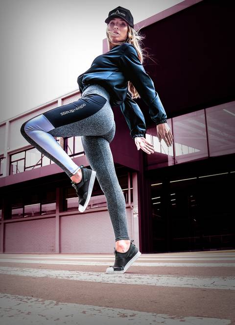 Moda fitness feminina na rua'