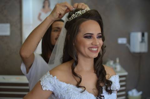 Silvia Araújo Noivas, Loja de noivas, fiz 
 o making of da noiva Grazy e a mãe, irmã '