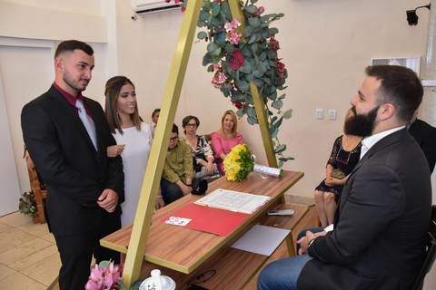 Sala especial de casamento cartório colorado com juiz de paz nycholas n. pontes'