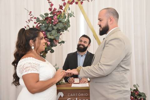 ALIANÇAS DOS NOIVOS RAYANY E BRUNO'