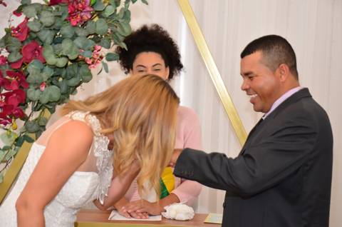 Cartório Colorado Casamento hora das aliança com a juíza de paz Cristina Lopes @cristinalopes.juizadepaz'