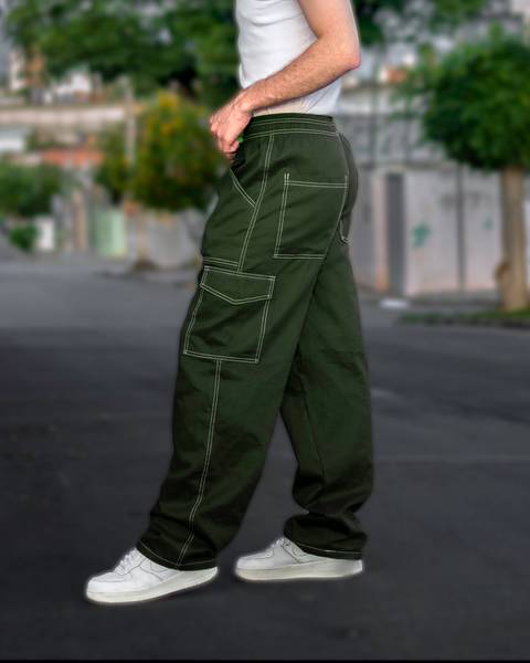 calça cargo verde (p ao gg)'
