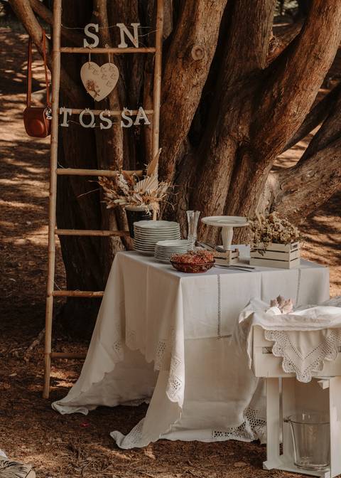 Decoração de casamento no parque'