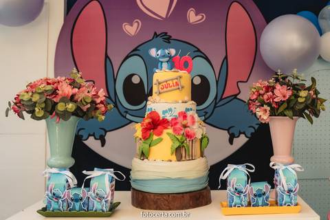Radical Kids e Foto Certa - Festa de Aniversário Infantil - Decoração Tema Stitch'