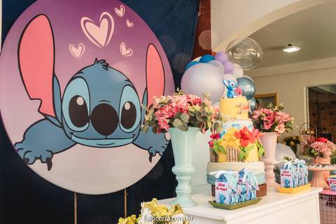Radical Kids e Foto Certa - Festa de Aniversário Infantil - Decoração Tema Stitch'