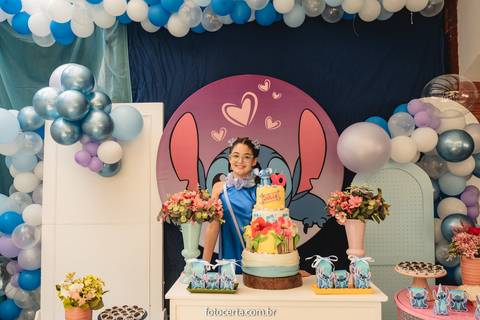 Radical Kids e Foto Certa - Festa de Aniversário Infantil - Decoração Tema Stitch'