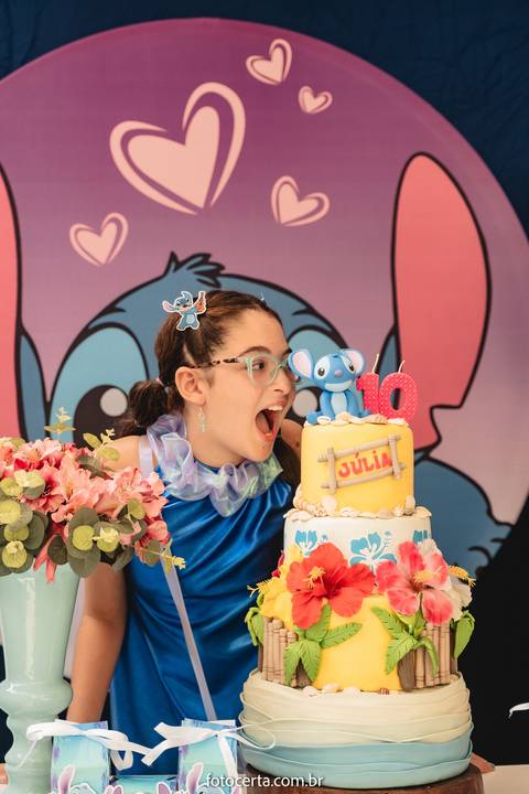 Radical Kids e Foto Certa - Festa de Aniversário Infantil - Decoração Tema Stitch'