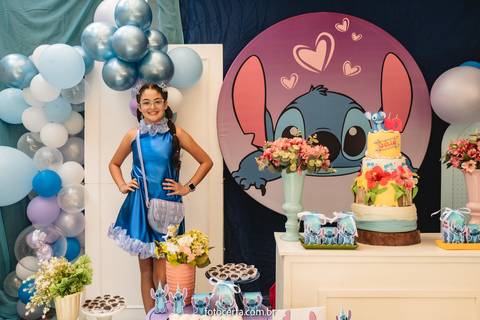 Radical Kids e Foto Certa - Festa de Aniversário Infantil - Decoração Tema Stitch'