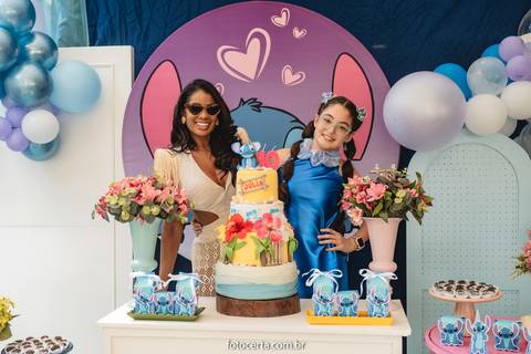 Radical Kids e Foto Certa - Festa de Aniversário Infantil - Decoração Tema Stitch'