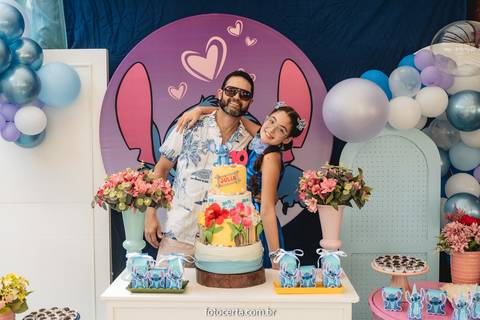 Radical Kids e Foto Certa - Festa de Aniversário Infantil - Decoração Tema Stitch'