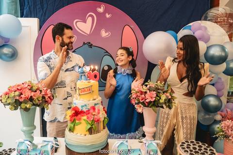Radical Kids e Foto Certa - Festa de Aniversário Infantil - Decoração Tema Stitch'