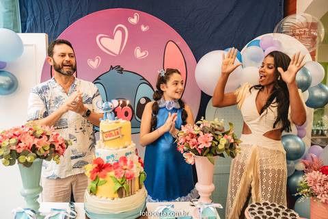 Radical Kids e Foto Certa - Festa de Aniversário Infantil - Decoração Tema Stitch'