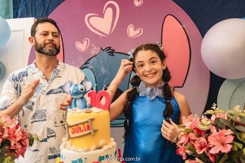 Radical Kids e Foto Certa - Festa de Aniversário Infantil - Decoração Tema Stitch'