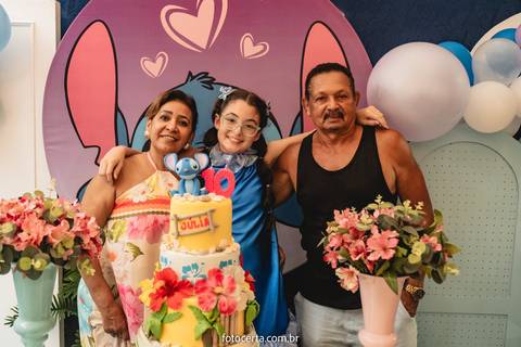 Radical Kids e Foto Certa - Festa de Aniversário Infantil - Decoração Tema Stitch'