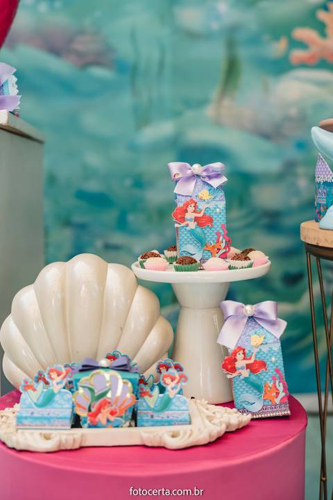 Radical Kids e Foto Certa - Festa de Aniversário Infantil - Decoração Tema Pequena Sereia'