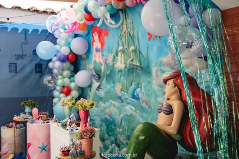 Radical Kids e Foto Certa - Festa de Aniversário Infantil - Decoração Tema Pequena Sereia'