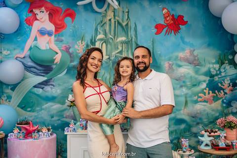 Radical Kids e Foto Certa - Festa de Aniversário Infantil - Decoração Tema Pequena Sereia'