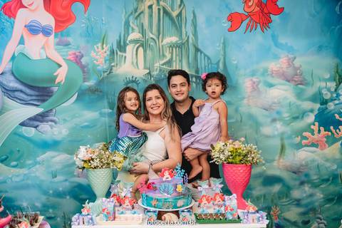 Radical Kids e Foto Certa - Festa de Aniversário Infantil - Decoração Tema Pequena Sereia'
