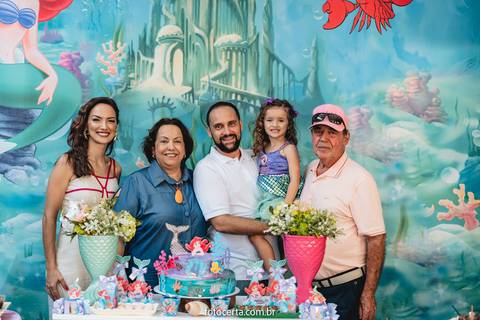 Radical Kids e Foto Certa - Festa de Aniversário Infantil - Decoração Tema Pequena Sereia'