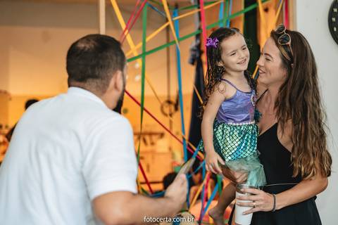 Radical Kids e Foto Certa - Festa de Aniversário Infantil - Decoração Tema Pequena Sereia'