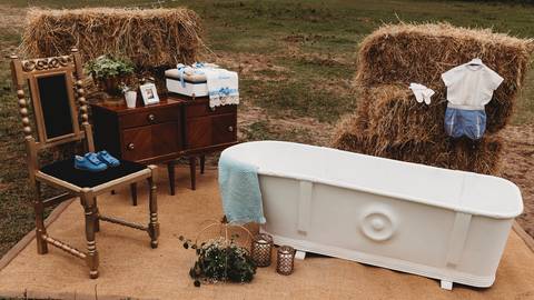 Batismo de Príncipe - Decoração Época Florista'