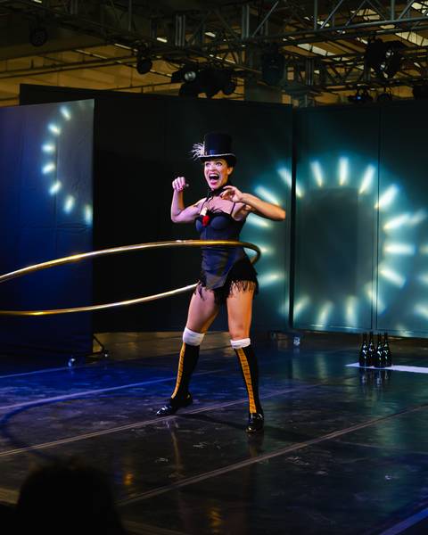 Mágica com bambolê '