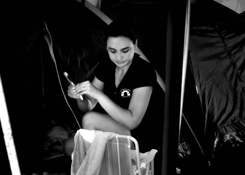 prendas e peões - foto de prendas - maquiagem - maquiagem para prendas - penteados - rodeio de vacaria -making of - acampamento no rodeio de vacaria'