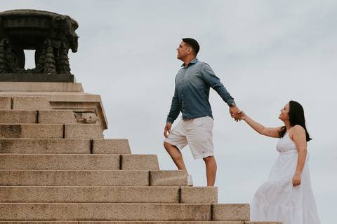 Ensaio pré casamento da Bárbara e do Rafael no Museu do Ipiranga ,que fica dentro do parque da independência em São Paulo por Anderson Crepaldi Fotografia'