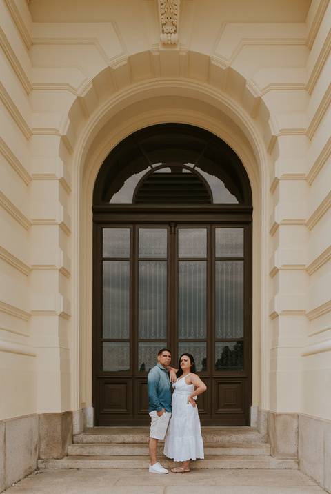 Ensaio pré casamento da Bárbara e do Rafael no Museu do Ipiranga ,que fica dentro do parque da independência em São Paulo por Anderson Crepaldi Fotografia'