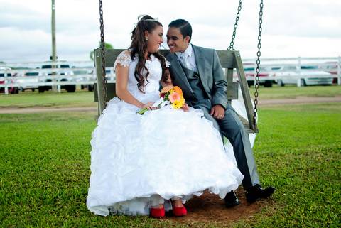 vitor e fran no balanço'