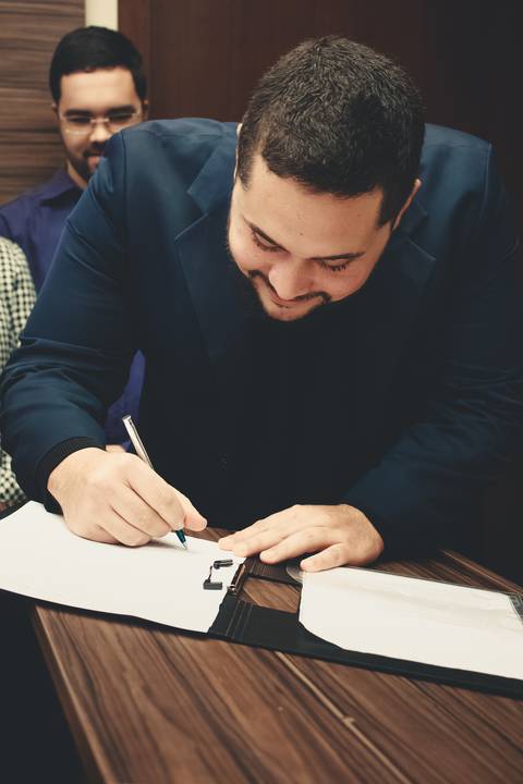 Testemunha no casamento civil'