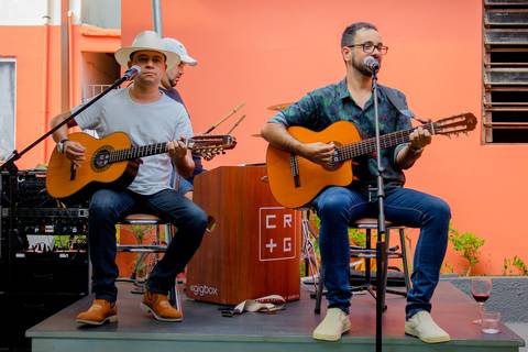 Cesario Ramos e Gabriel, festa de aniversário de Dona Elza em Bom Jardim'