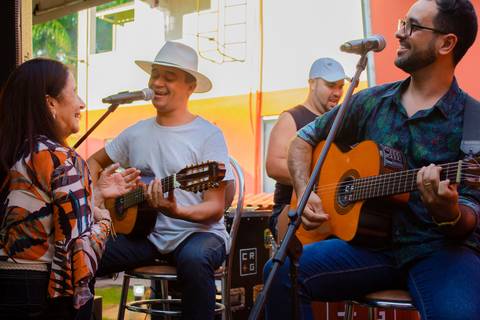 Cesario Ramos e Gabriel, festa de aniversário de Dona Elza em Bom Jardim'