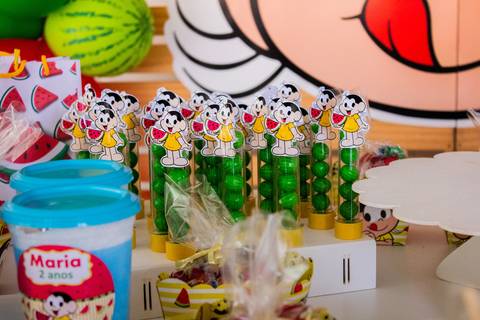 Festa com tema da Mônica. decoração para festa de 2 anos '