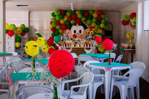 Festa com tema da Mônica. decoração para festa de 2 anos '