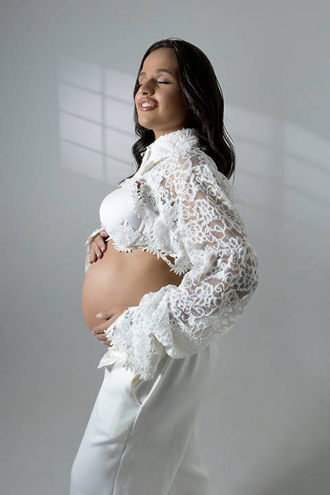 Ensaio gestante em estúdio - Ipatinga - Damille Barros Fotografia'