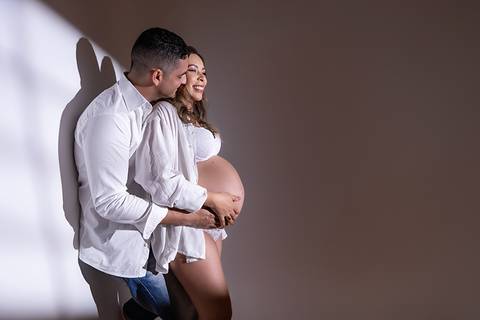 Ensaio gestante em estúdio - Ipatinga - Damille Barros Fotografia'