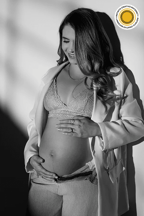 Ensaio gestante em estúdio - Ipatinga - Damille Barros Fotografia'