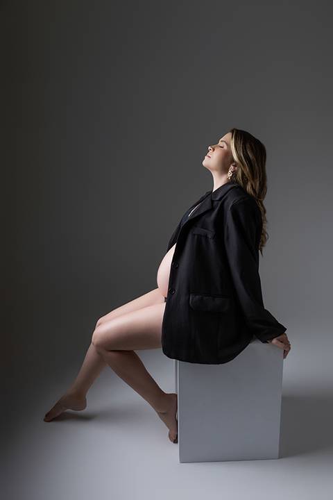 Ensaio gestante em estúdio - Ipatinga - Damille Barros Fotografia'