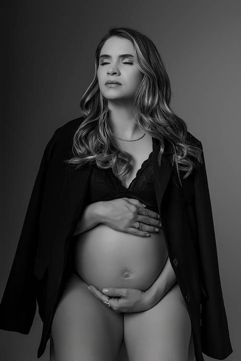 Ensaio gestante em estúdio - Ipatinga - Damille Barros Fotografia'