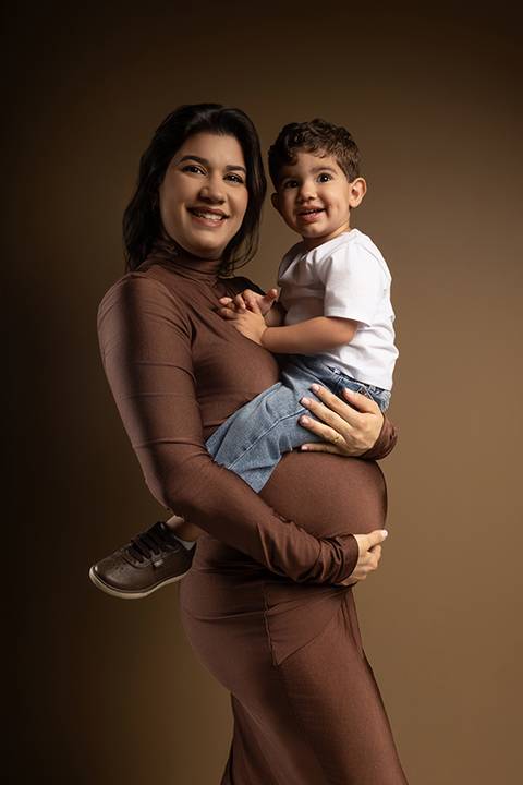 Ensaio gestante em estúdio - Ipatinga - Damille Barros Fotografia'