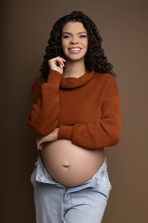 Ensaio gestante em estúdio - Ipatinga - Damille Barros Fotografia'